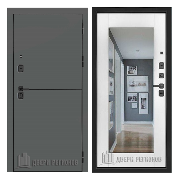 Входная дверь Двери регионов SL-1 белоснежная мягкая шагрень Входная дверь Двери регионов SL-1 белоснежная мягкая шагрень