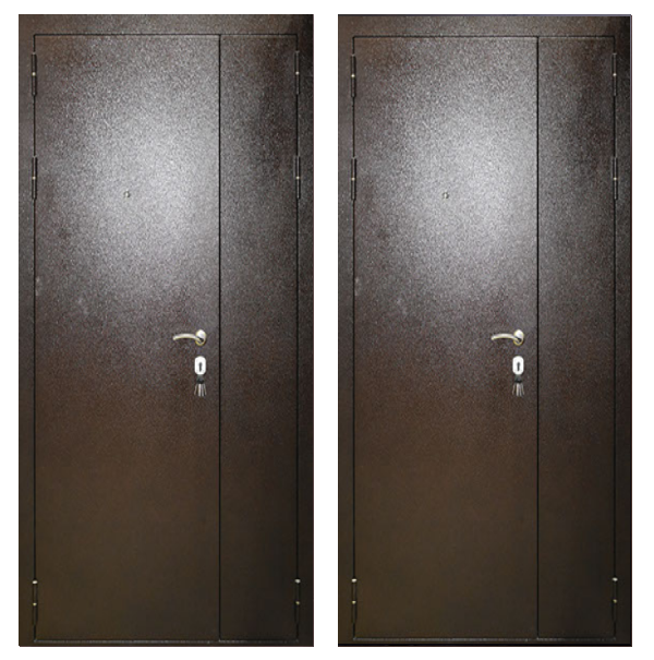 Входная дверь Броня Полуторная Антик медь