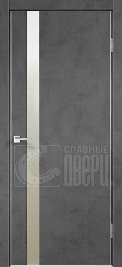Межкомнатная дверь Velldoris Techno Z1 с алюминиевой кромкой