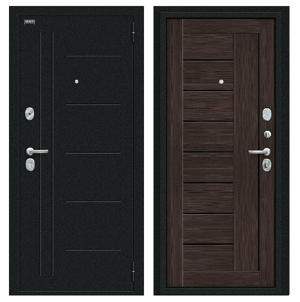 Входная дверь BRAVO Проф Wenge Veralinga
