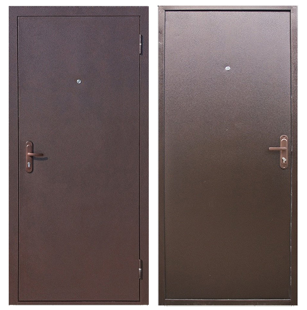 Входная дверь Кайзер (Kaizer) СтройГост 5-1 Металл-Металл Медный антик