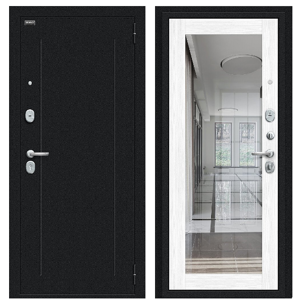 Входная дверь BRAVO Флэш Snow Melinga