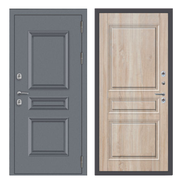 Входная дверь Броня термо 62 Букле Графит