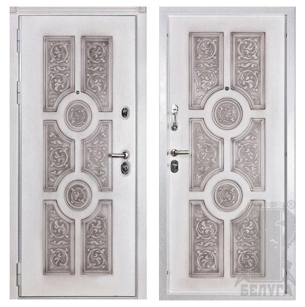 Входная дверь Белуга Версаче Белый (под заказ)