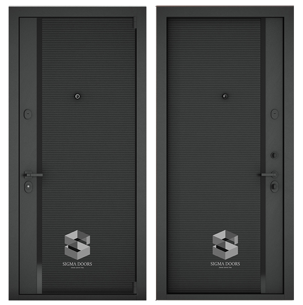 Входная дверь Sigma (Сигма) Black Edition Черный матовый