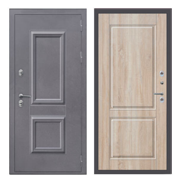 Входная дверь Броня термо 60 Букле Графит сонома