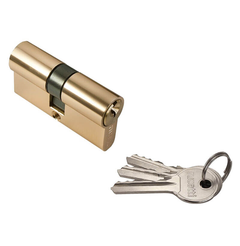 Ключевой цилиндр Rucetti R60C ключ/ключ (60 мм)