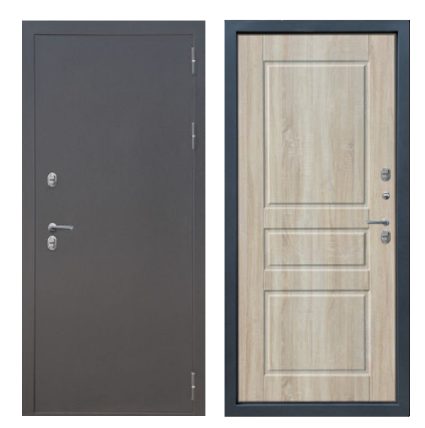 Входная дверь Броня термо 21 Букле Опал Дуб сонома