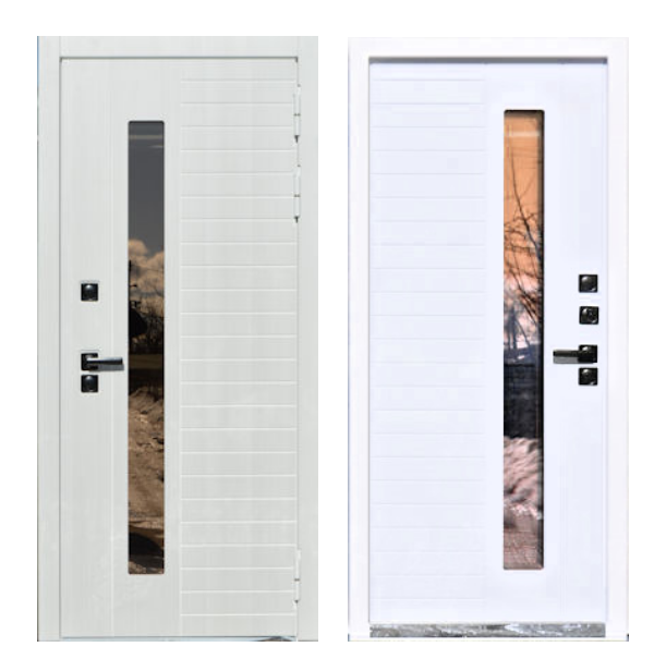 Входная дверь Броня термо Крафт белая