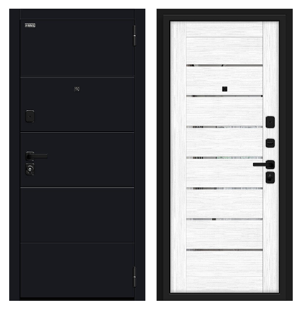 Входная дверь BRAVO Прайд Snow Melinga