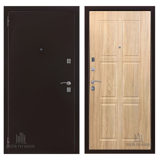 Входная дверь Двери регионов Триумф ФЛ классик дуб сонома светлый