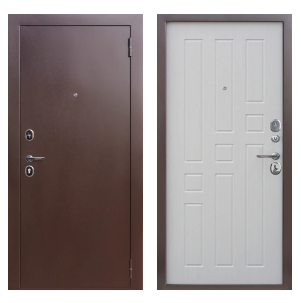 Входная дверь Броня эконом Белый ясень