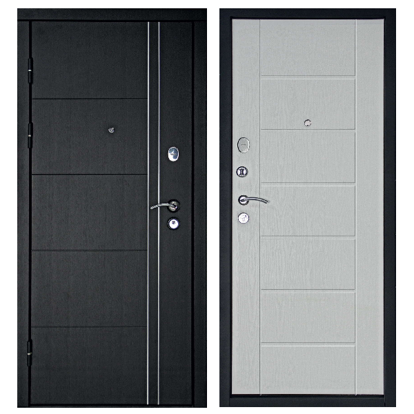 Входная дверь Дверной Континент Теплолюкс Белое дерево