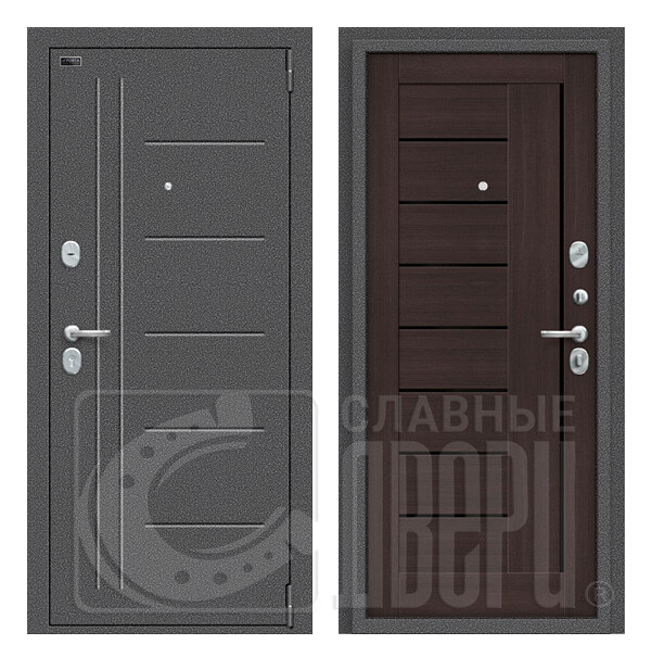 Входная дверь BRAVO Porta S 109.П29 Венге вералинга Входная дверь BRAVO Porta S 109.П29 Венге вералинга
