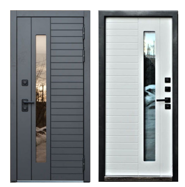 Входная дверь Броня термо Крафт диамант серый