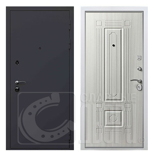 Входная дверь Гарда (Garda) S12 Антрацит/Сандал белый