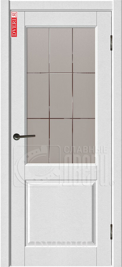 Межкомнатная дверь Двери Я Лайт 1 4D (Английская решетка) ПО