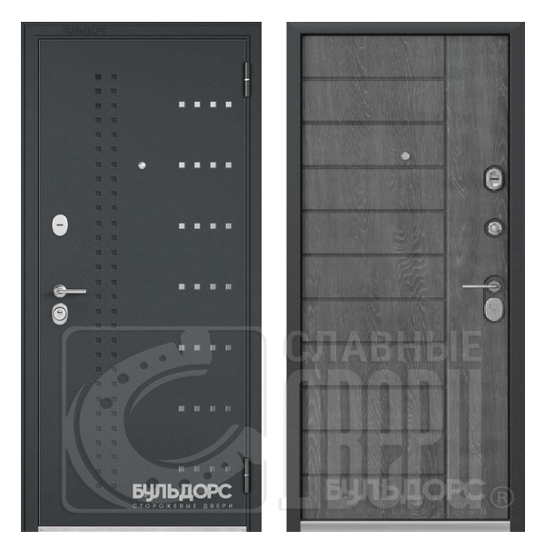 Входная дверь Бульдорс (Buldoors) Standart 70 Дуб графит Входная дверь Бульдорс (Buldoors) Standart 70 Дуб графит