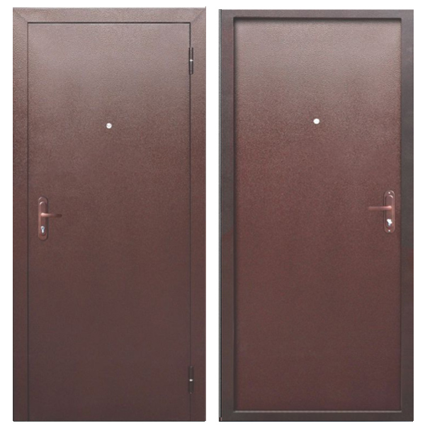 Входная дверь Цитадель (Ferroni) Стройгост 5 РФ Металл/металл Медный антик