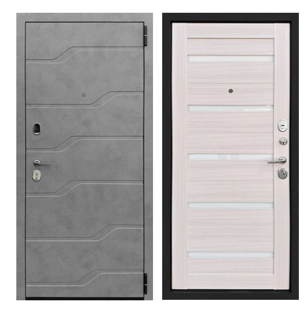 Входная дверь Двери регионов Стелс Х7 Сандал белый Входная дверь Двери регионов Стелс Х7 Сандал белый