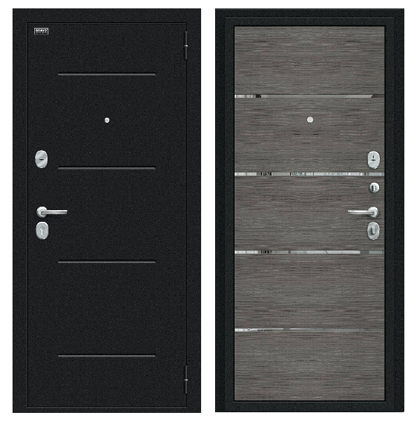Входная дверь BRAVO Лайн Grey Melinga