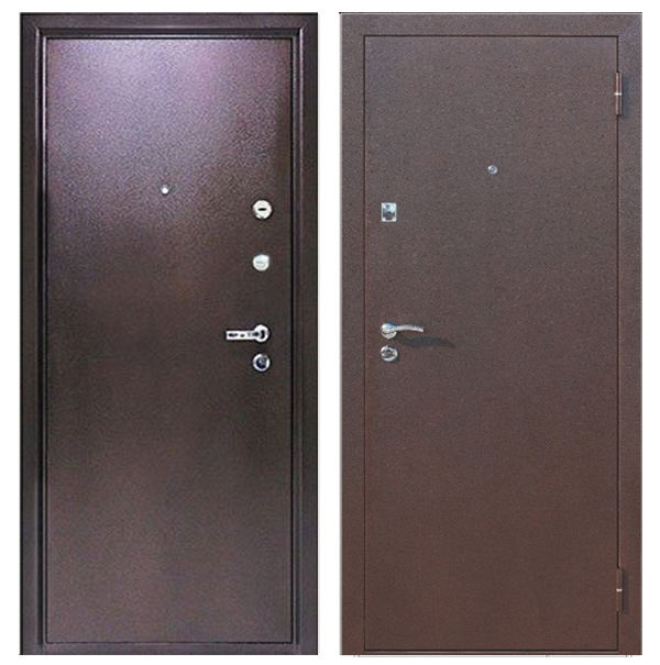 Входная дверь Кайзер (Kaizer) Йошкар металл/металл Медный антик